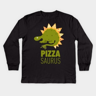 Funny Pizza Dinosaur Shirt - perfect gift for men women kids Kids Long Sleeve T-Shirt